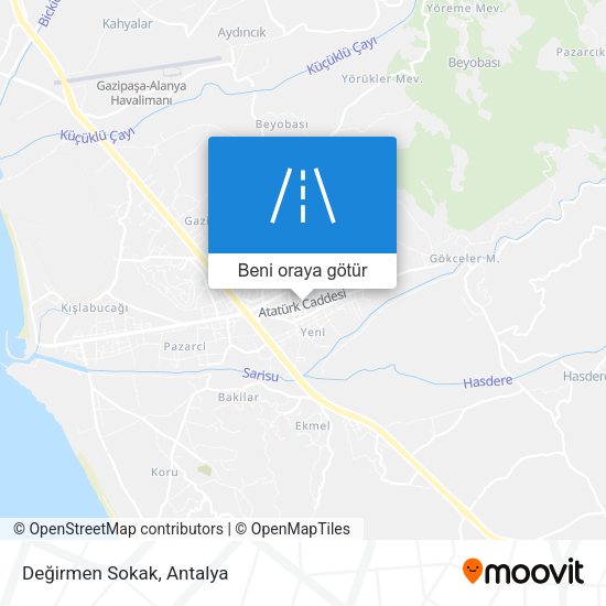 Değirmen Sokak harita