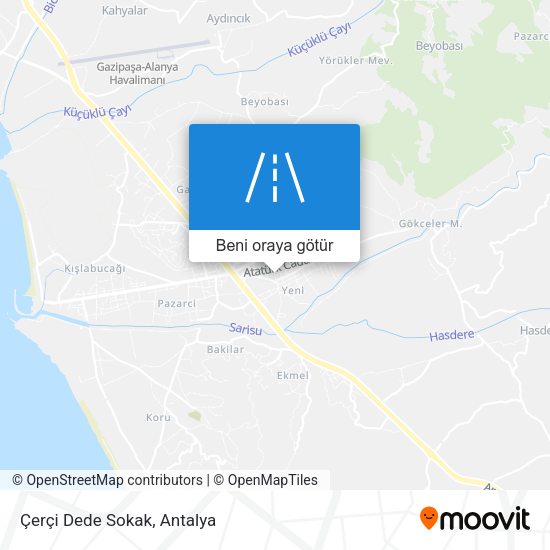 Çerçi Dede Sokak harita