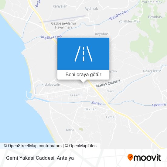 Gemi Yakasi Caddesi harita