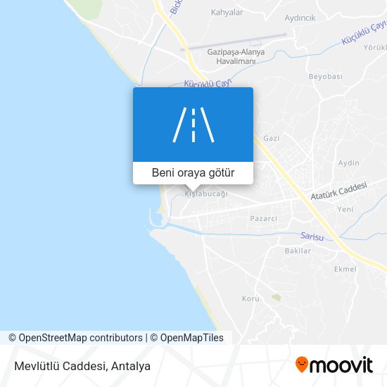 Mevlütlü Caddesi harita