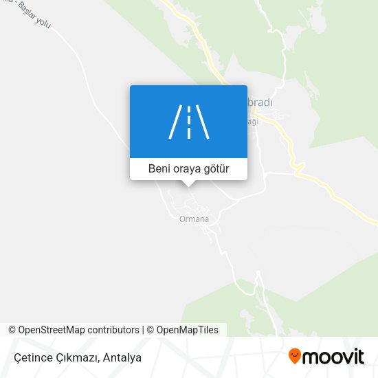 Çetince Çıkmazı harita
