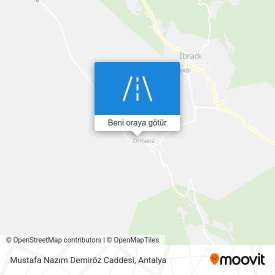 Mustafa Nazım Demiröz Caddesi harita