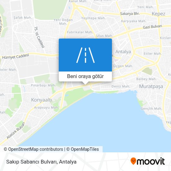 Sakıp Sabancı Bulvarı harita