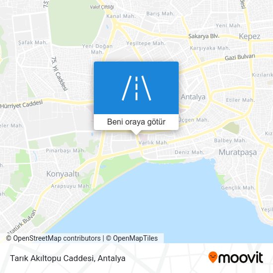 Tarık Akıltopu Caddesi harita