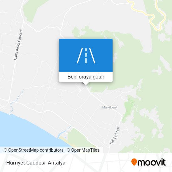 Hürriyet Caddesi harita