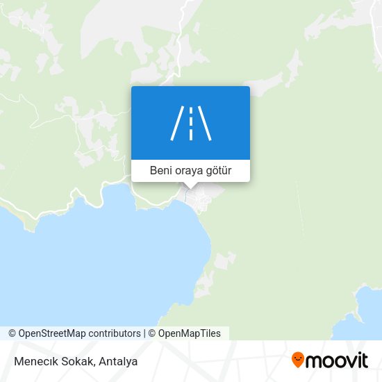 Menecık Sokak harita