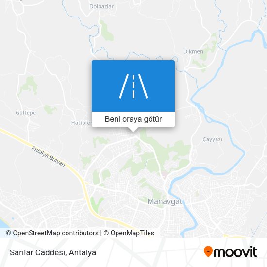 Sarılar Caddesi harita