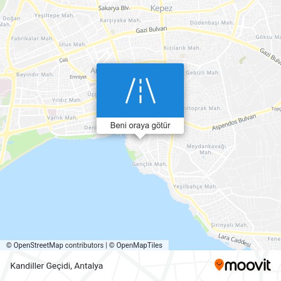 Kandiller Geçidi harita