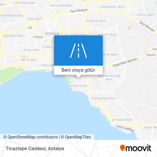 Tinaztepe Caddesi harita