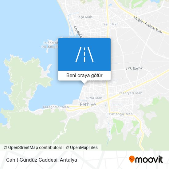 Cahit Gündüz Caddesi harita