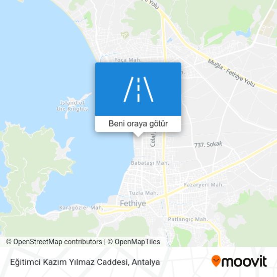 Eğitimci Kazım Yılmaz Caddesi harita