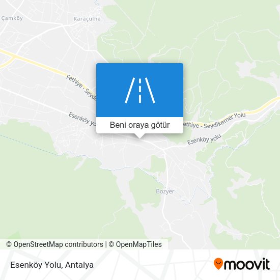 Esenköy Yolu harita