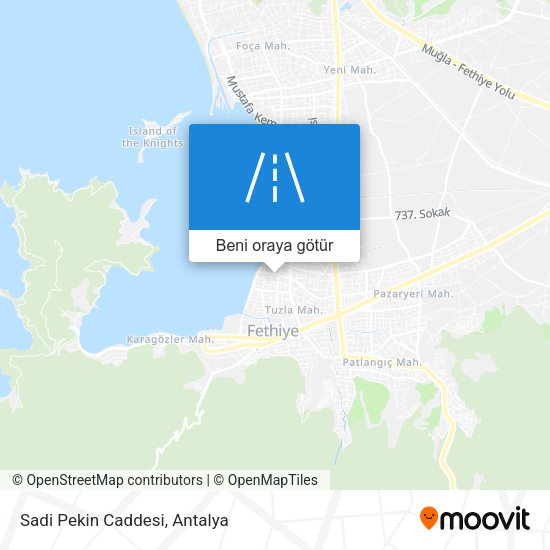 Sadi Pekin Caddesi harita