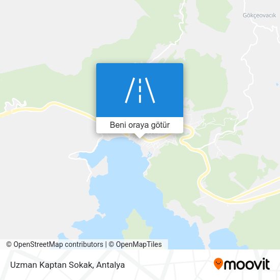 Uzman Kaptan Sokak harita