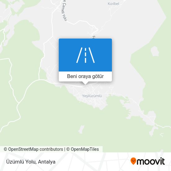 Üzümlü Yolu harita