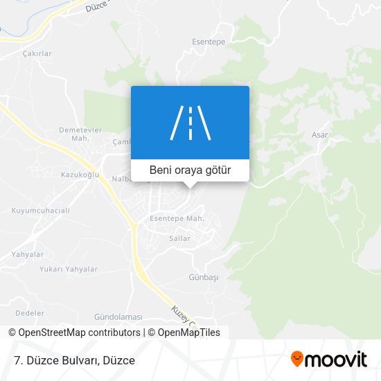 7. Düzce Bulvarı harita