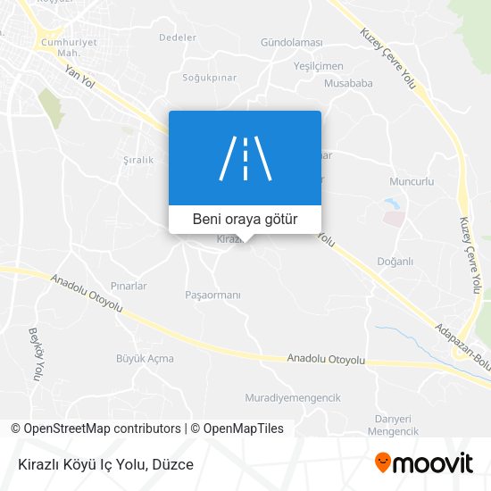 Kirazlı Köyü Iç Yolu harita