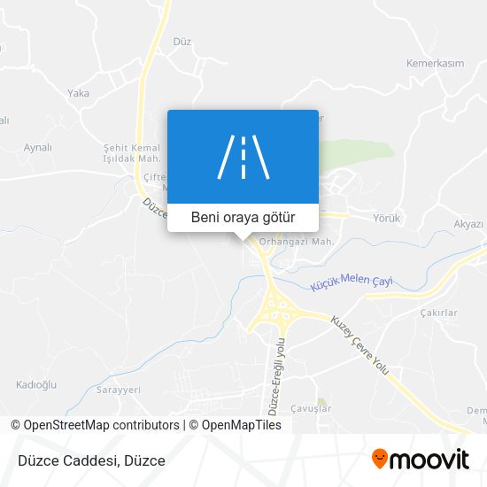 Düzce Caddesi harita