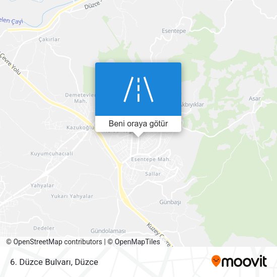 6. Düzce Bulvarı harita