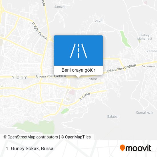 1. Güney Sokak harita