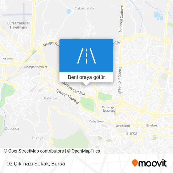 Öz Çıkmazı Sokak harita