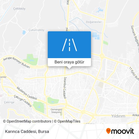 Karınca Caddesi harita