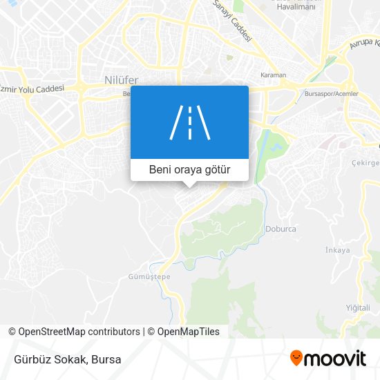 Gürbüz Sokak harita