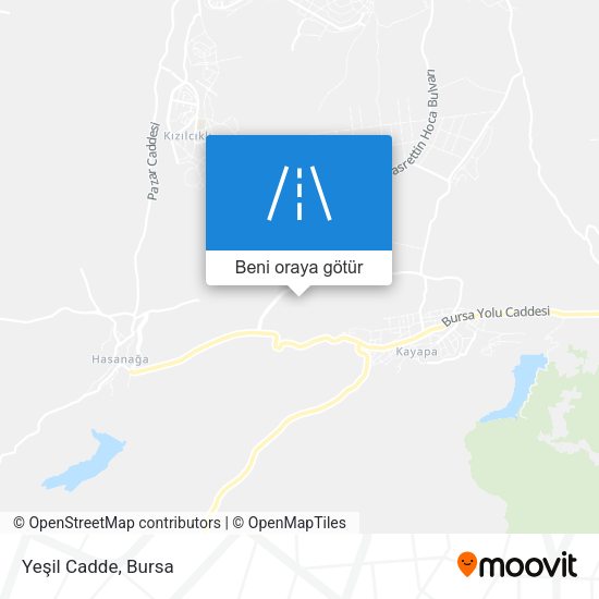 Yeşil Cadde harita