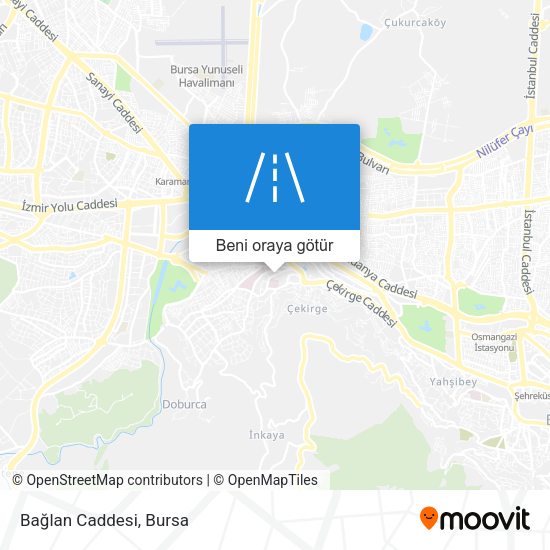 Bağlan Caddesi harita