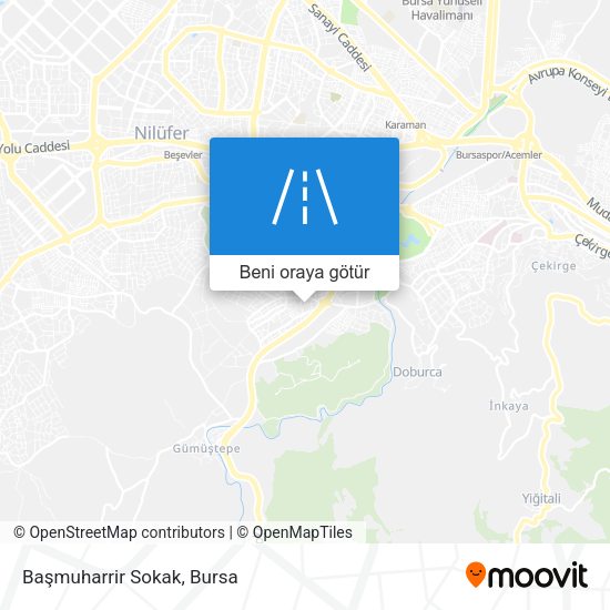 Başmuharrir Sokak harita