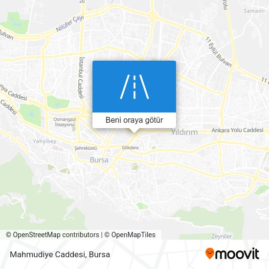 Mahmudiye Caddesi harita