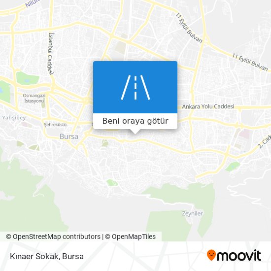 Kınaer Sokak harita