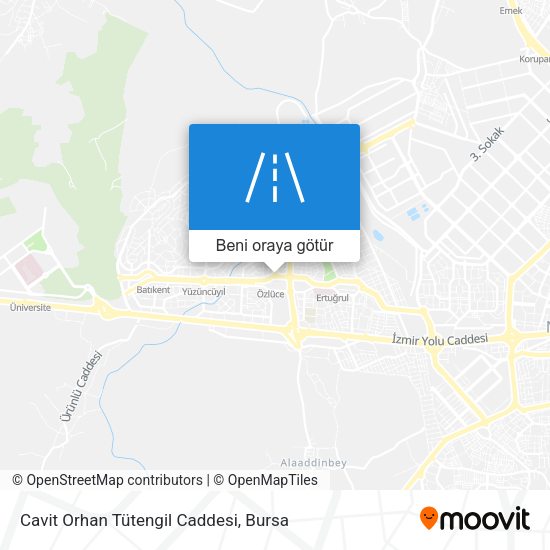 Cavit Orhan Tütengil Caddesi harita