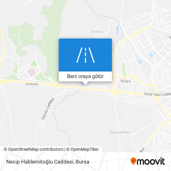 Necip Hablemitoğlu Caddesi harita