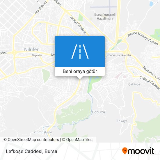 Lefkoşe Caddesi harita