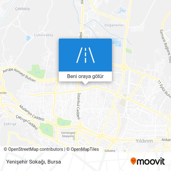 Yenişehir Sokağı harita