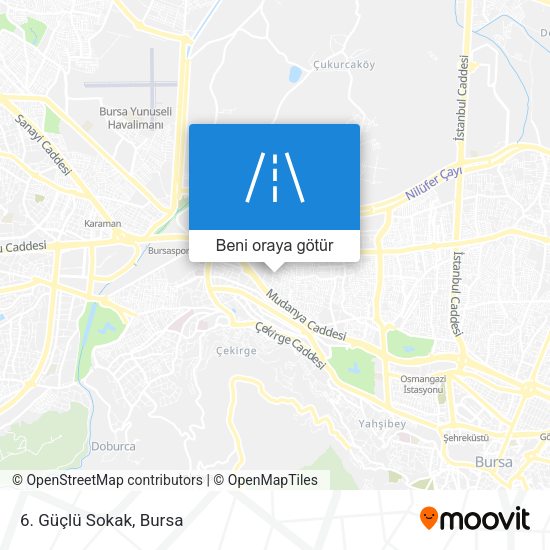 6. Güçlü Sokak harita
