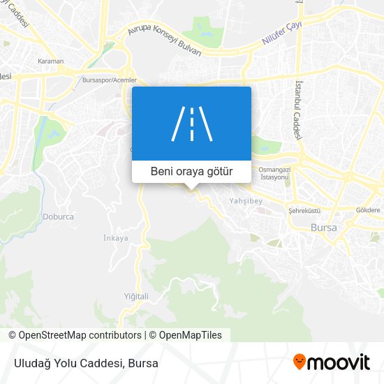 Uludağ Yolu Caddesi harita