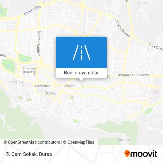 5. Çam Sokak harita