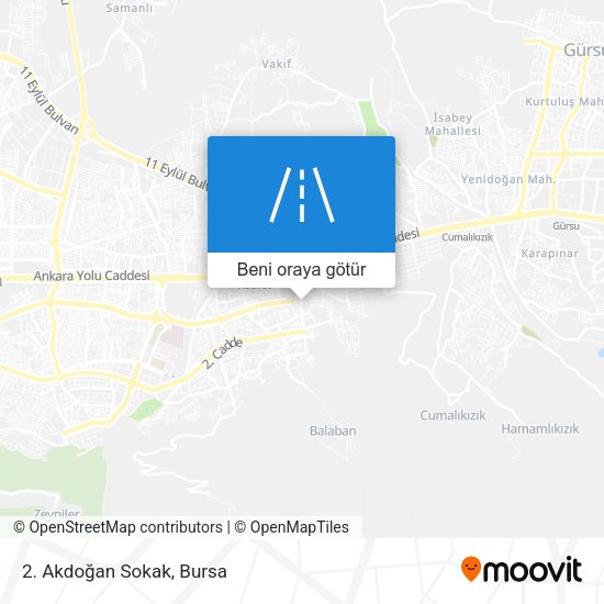 2. Akdoğan Sokak harita