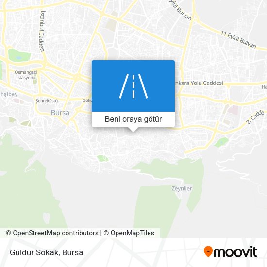 Güldür Sokak harita