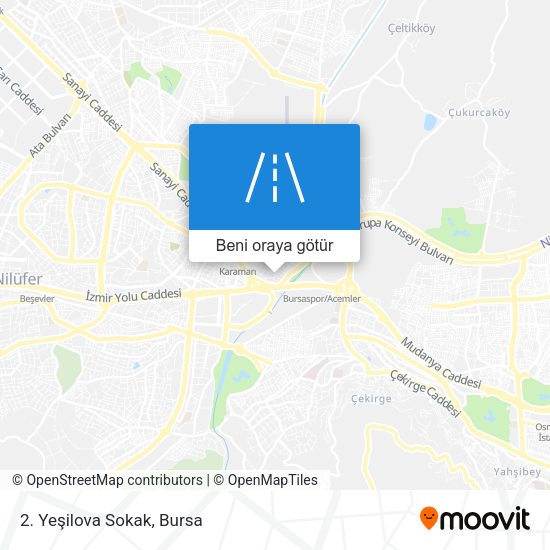 2. Yeşilova Sokak harita