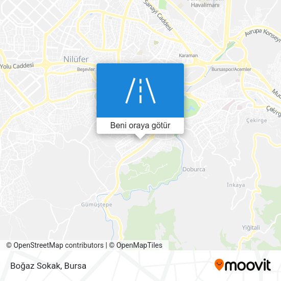 Boğaz Sokak harita