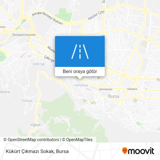 Kükürt Çıkmazı Sokak harita