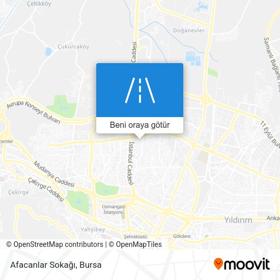 Afacanlar Sokağı harita