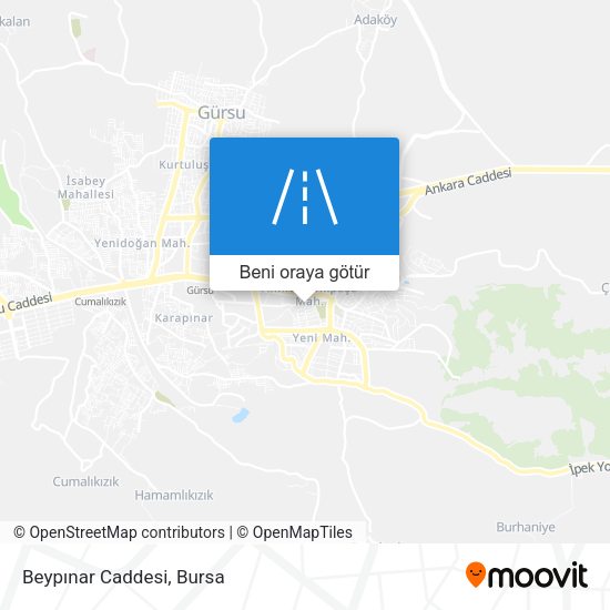 Beypınar Caddesi harita