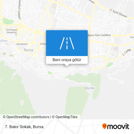 7. Bakır Sokak harita