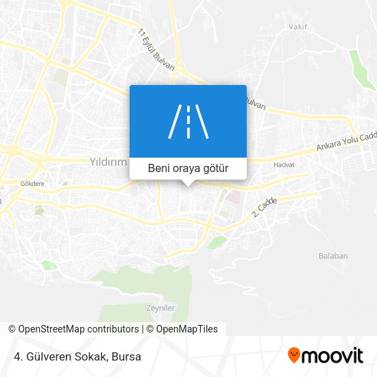 4. Gülveren Sokak harita