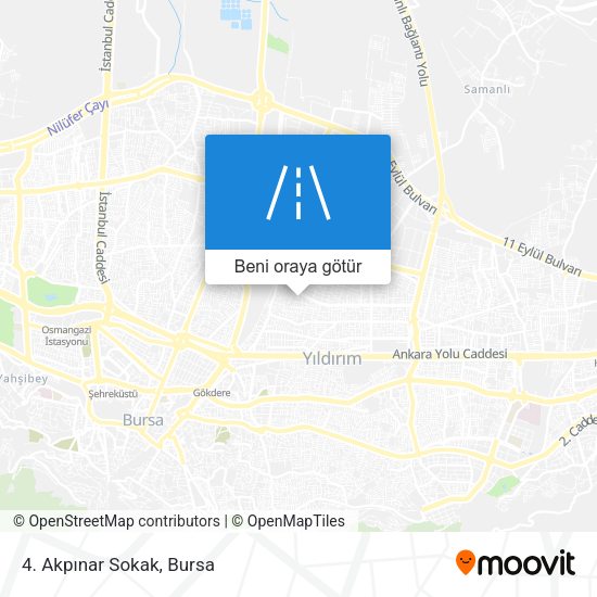 4. Akpınar Sokak harita