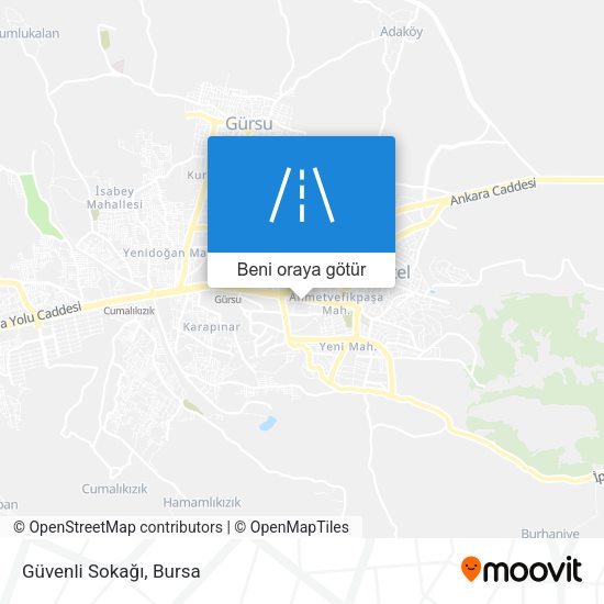 Güvenli Sokağı harita